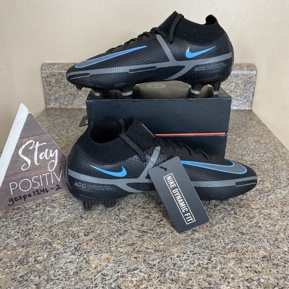 Nike Phantom GT2 Elite DF‎ FG Soccer Cleats Black Mens Size 5 / Womens Size 6.5 main image 4